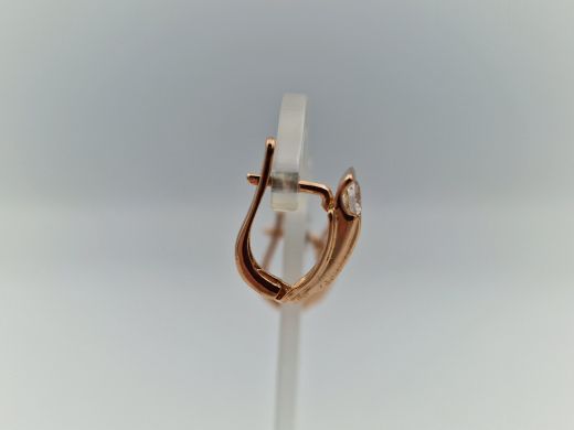 Zelta auskari ar cirkoniju, 4.1 g