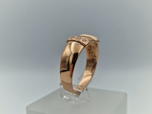 Zelta gredzens ar cirkoniju, 4.01 g, izm. 20