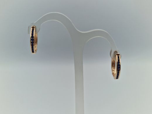 Zelta auskari ar cirkoniju, 2.45 g