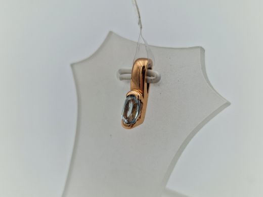 Zelta kulons ar cirkoniju, 1.28 g