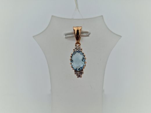 Zelta kulons ar cirkoniju, 1.14 g