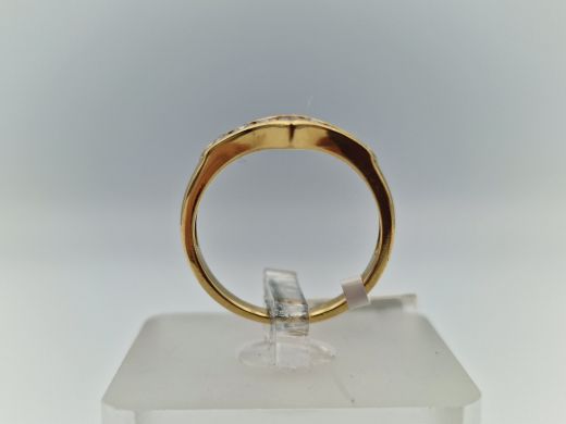 Zelta gredzens ar briljantu, 2.76 g, izm. 16.8