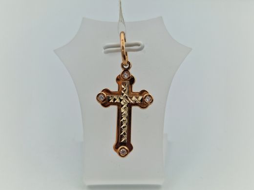 Золотой кулон с цирконом, 1.65 г