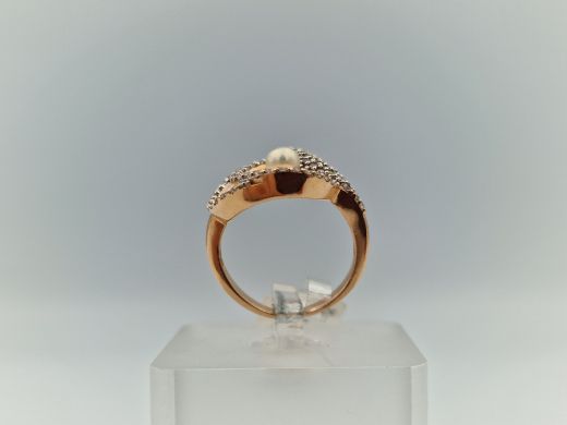 Zelta gredzens ar cirkoniju, 4.98 g, izm. 16.5