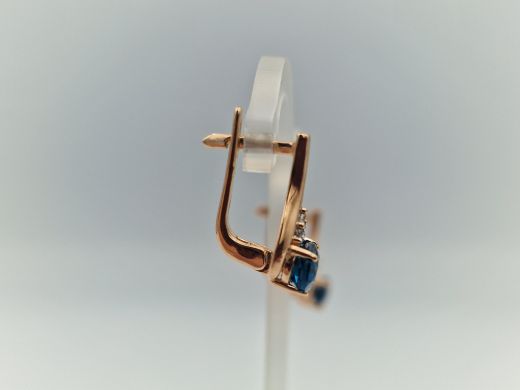 Zelta auskari ar cirkoniju, 3.67 g