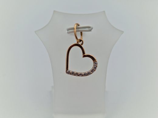 Zelta kulons ar cirkoniju, 0.94 g