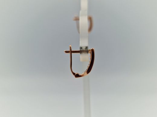 Zelta auskari ar cirkoniju, 1.54 g