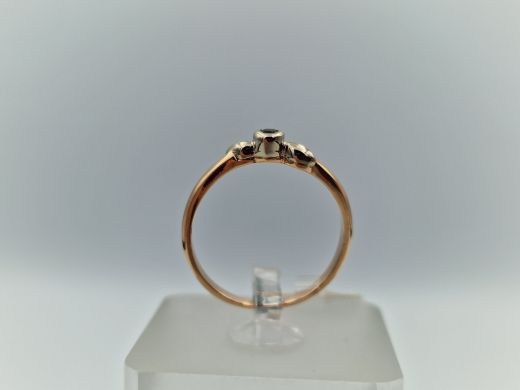 Zelta gredzens ar cirkoniju, 2.15 g, izm. 18.2