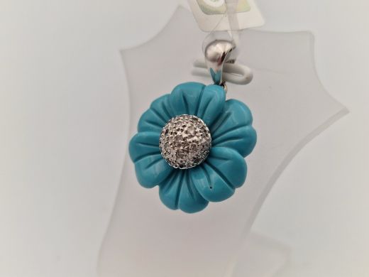 Gold pendant with diamond, 3.31 g