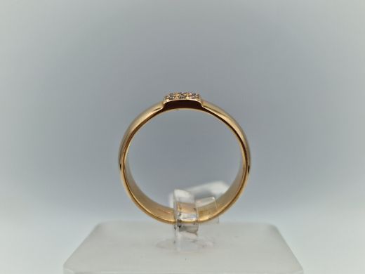 Zelta gredzens ar cirkoniju, 4.97 g, izm. 17.5