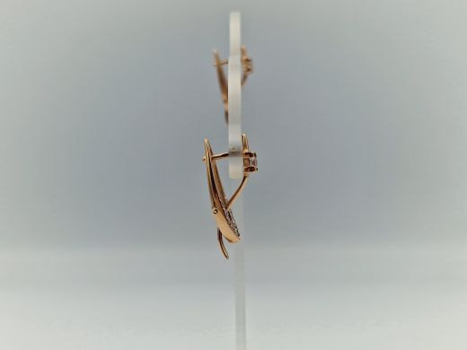 Zelta auskari ar cirkoniju, 4.23 g