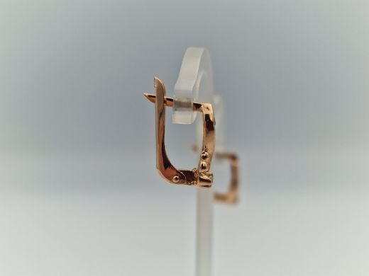 Zelta auskari ar cirkoniju, 2.36 g