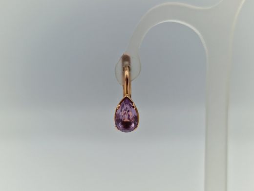 Zelta auskari ar cirkoniju, 2.95 g