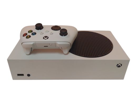 Liet. prece; Ražotājs: Xbox; Modelis: Series S, Komplektācija: baroklis, hdmi, Strāvas vads; Nolietojuma pazīmes: Vidējas; Cietais disks: 512GB SSD
