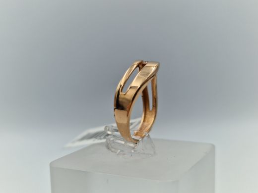 Zelta gredzens ar cirkoniju, 2.04 g, izm. 17