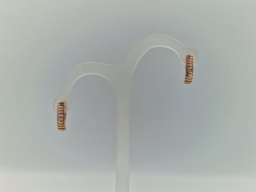 Zelta auskari ar cirkoniju, 1.94 g