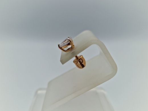 Zelta auskari ar cirkoniju, 1.99 g