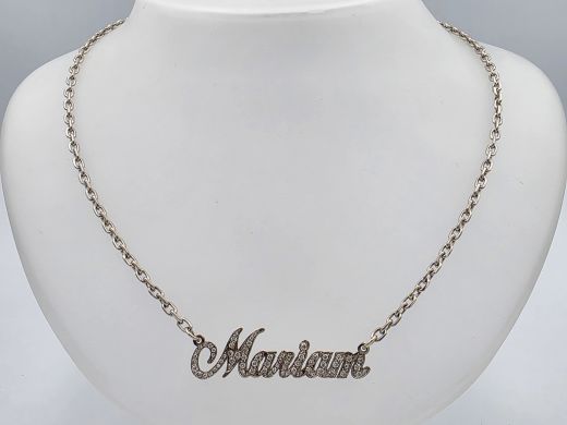 Золотое ожерелье с бриллиантом, 11.38 г, разм. 45 cm