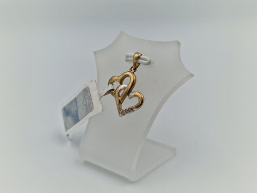 Золотой кулон с бриллиантом, 1.02 г