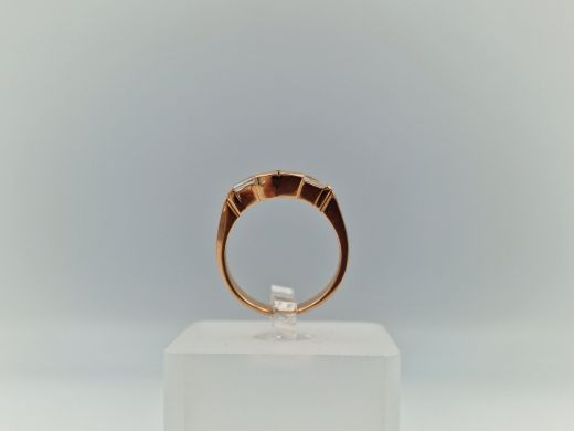 Zelta gredzens ar cirkoniju, 3.17 g, izm. 16.5