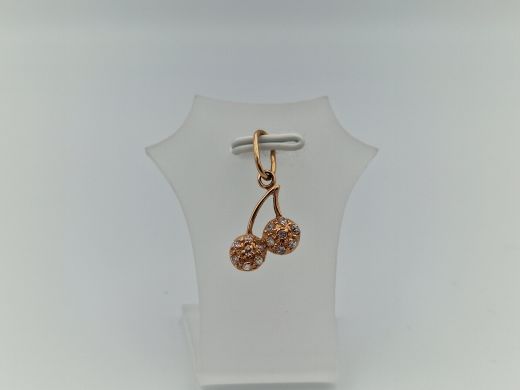 Zelta kulons ar cirkoniju, 1.27 g