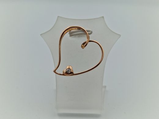 Zelta kulons ar cirkoniju, 1.23 g