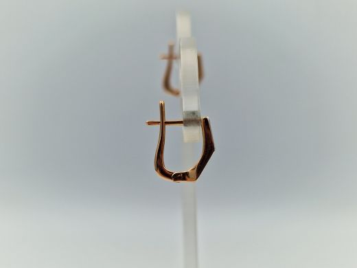 Zelta auskari ar cirkoniju, 1.67 g