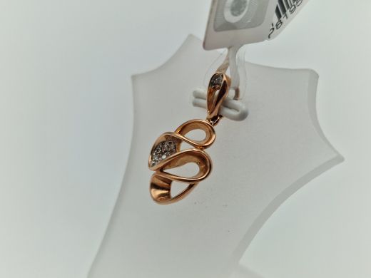 Золотой кулон с бриллиантом, 1.49 г