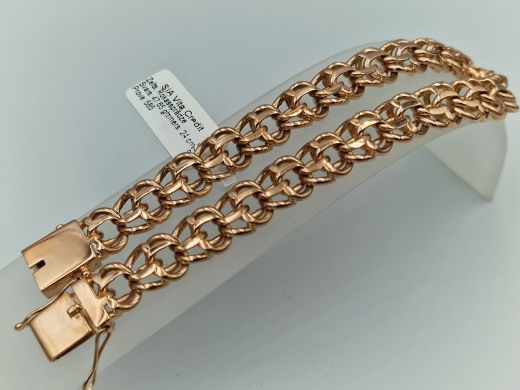 Zelta rokassprādze, 47.65 g, izm. 24