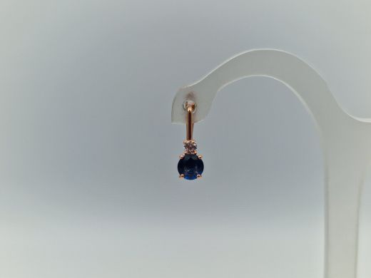 Zelta auskari ar cirkoniju, 0.94 g