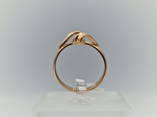 Zelta gredzens ar cirkoniju, 2.03 g, izm. 16.5