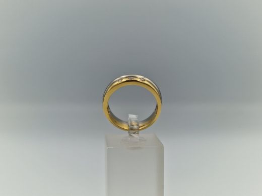 Zelta gredzens ar briljantu, 8.48 g, izm. 18