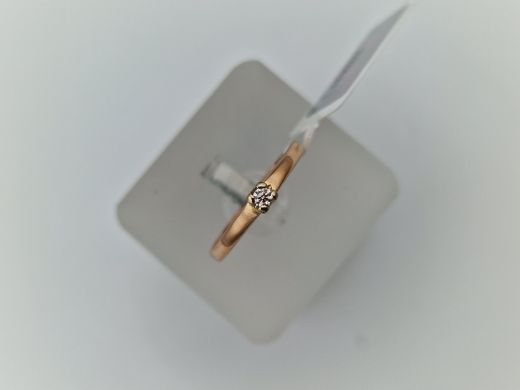 Zelta gredzens ar briljantu, 1.95 g, izm. 16