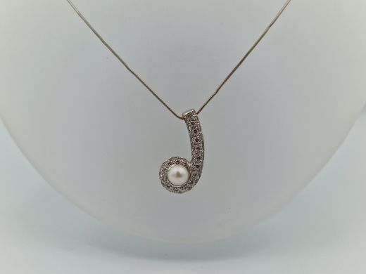 Zelta kaklarota ar briljantiem, 6.94 g