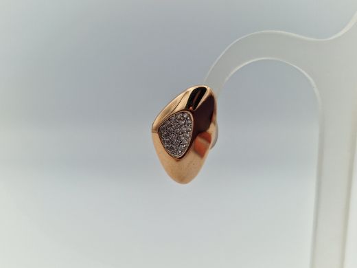 Zelta auskari ar cirkoniju, 1.67 g