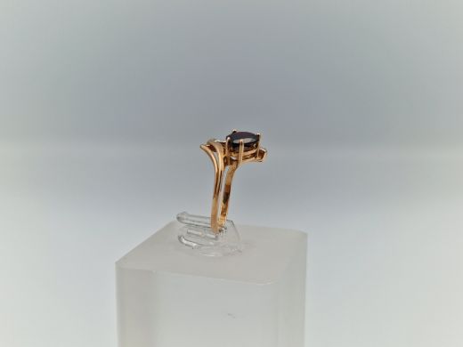 Zelta gredzens ar cirkoniju, 1.79 g, izm. 14.5