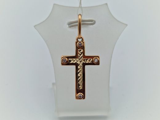 Золотой кулон с цирконом, 1.67 г