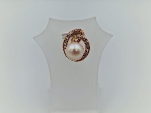 Zelta kulons ar cirkoniju, 2.07 g