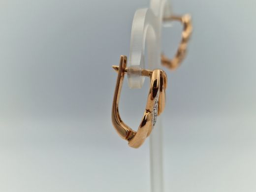 Zelta auskari ar cirkoniju, 4.71 g