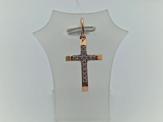 Золотой кулон с цирконом, 1.35 г