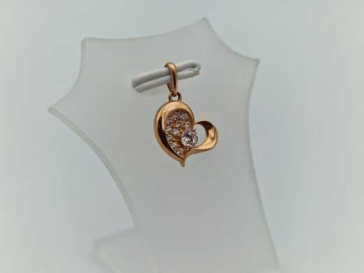 Zelta kulons ar cirkoniju, 0.63 g