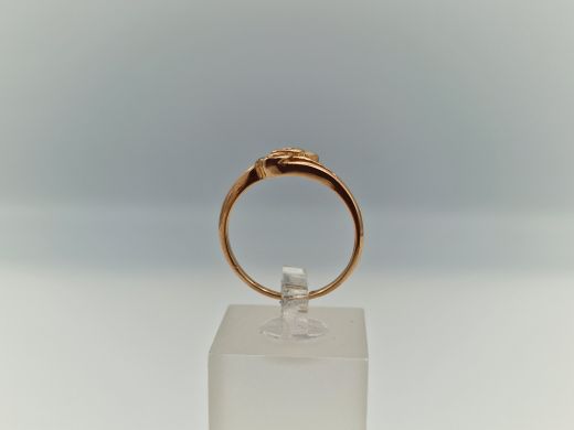 Zelta gredzens ar cirkoniju, 1.97 g, izm. 17