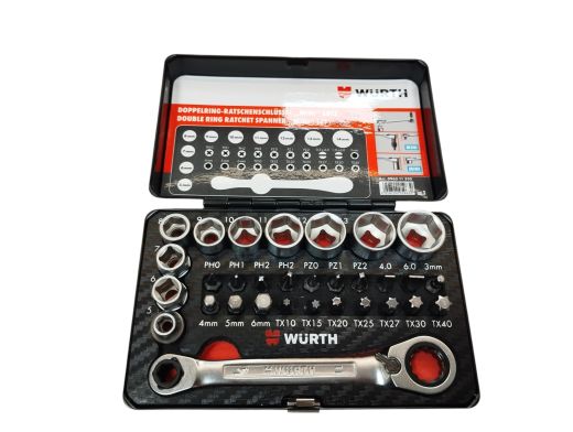 Wurth Double Ring Ratchet Spanner Mini Set 31Pcs