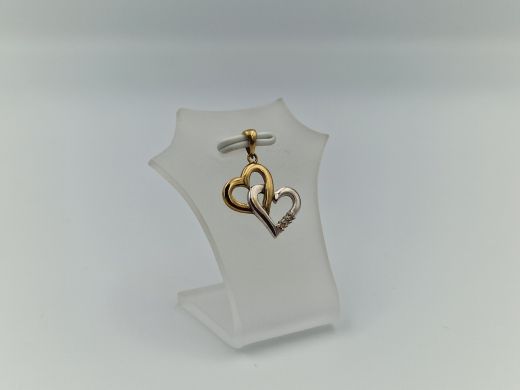 Золотой кулон с бриллиантом, 1 г