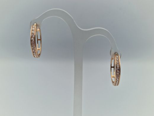 Zelta auskari ar cirkoniju, 2.59 g