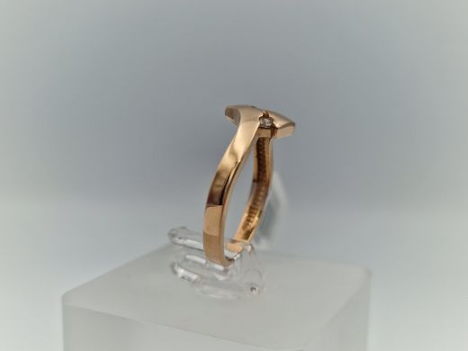 Zelta gredzens ar cirkoniju, 2.81 g, izm. 16