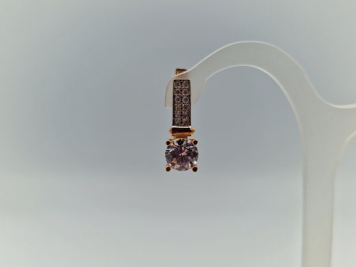 Zelta auskari ar cirkoniju, 3.29 g