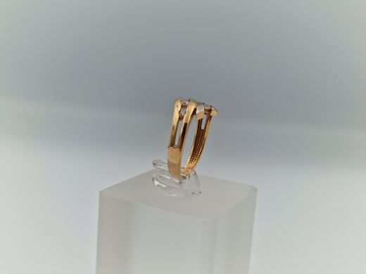 Zelta gredzens ar cirkoniju, 3.05 g, izm. 16