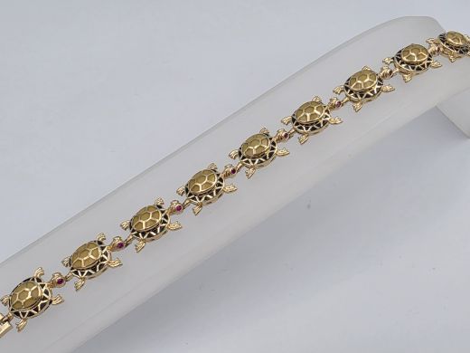 Zelta rokassprādze, 25.18 g, izm. 18