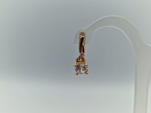 Zelta auskari ar cirkoniju, 2.28 g